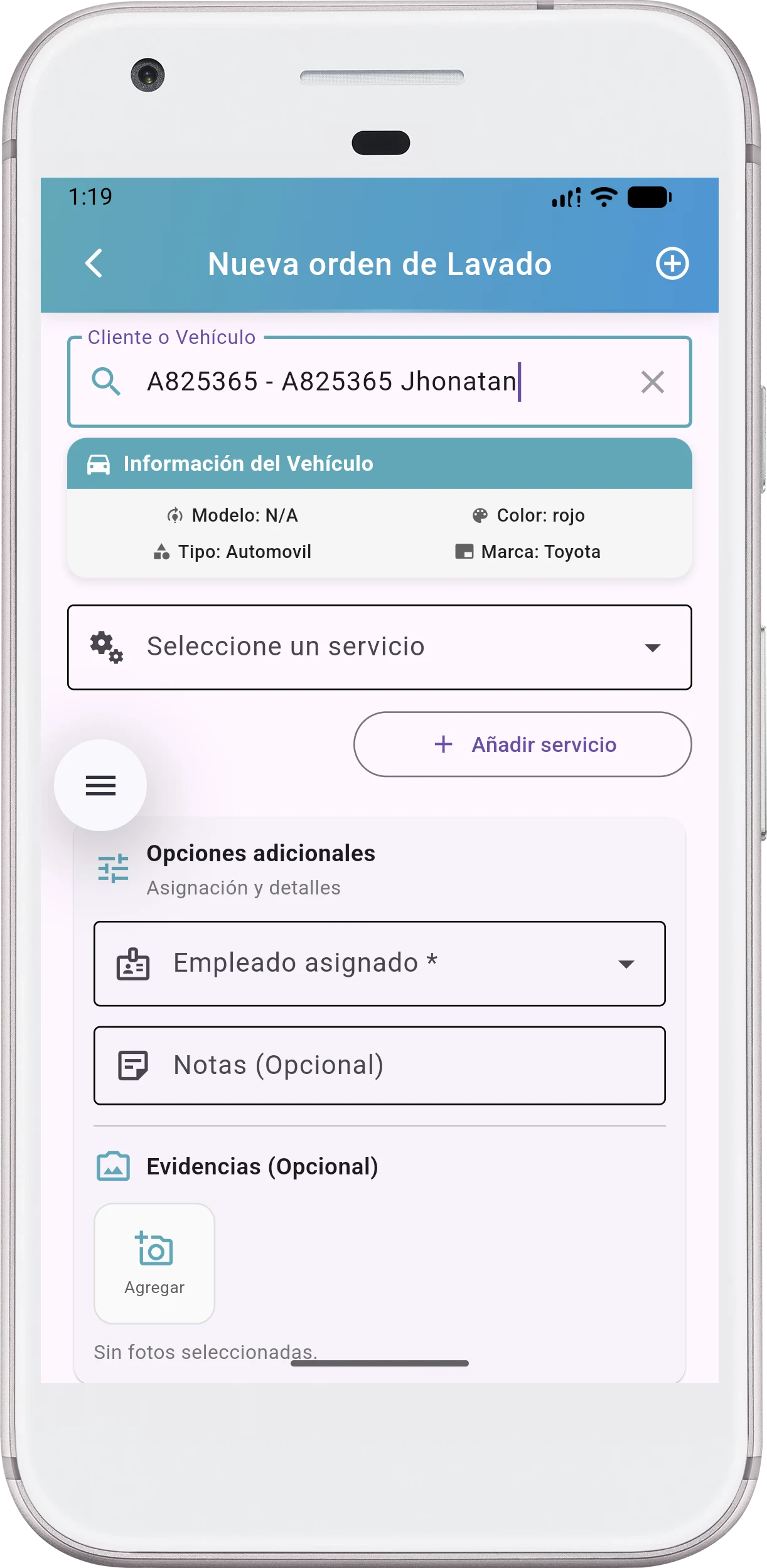 car wash solutions screenshot